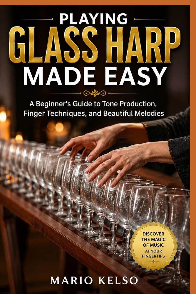 Playing Glass Harp Made Easy: A Beginner's Guide to Tone Production, Finger Techniques, and Beautiful Melodies cover
