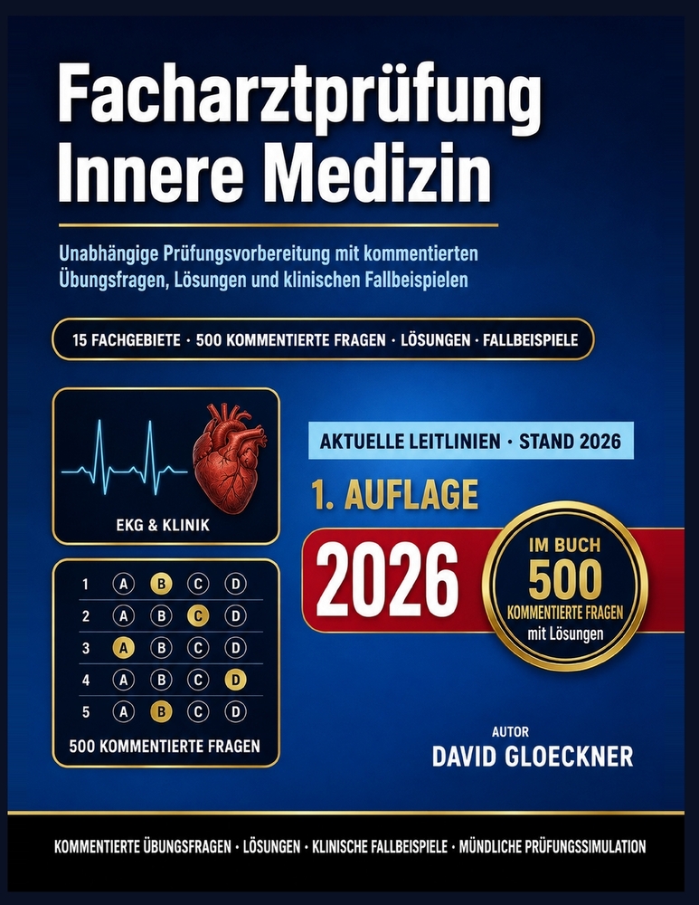 Facharztprüfung Innere Medizin: Unabhängige Prüfungsvorbereitung mit kommentierten Übungsfragen, Lösungen und klinischen Fallbeispielen cover