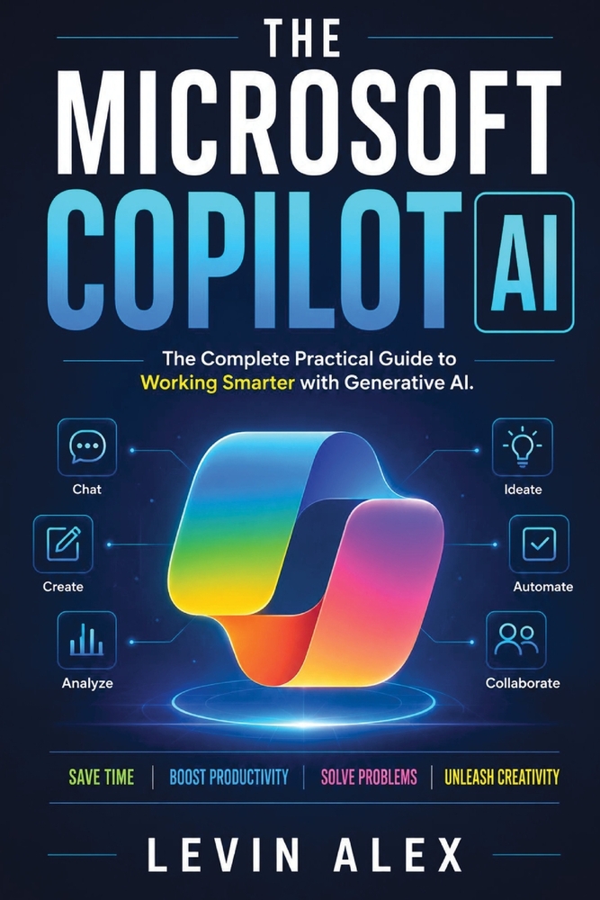 The Microsoft Copilot AI: The Complete Practical Guide to Working Smarter with Generative AI cover