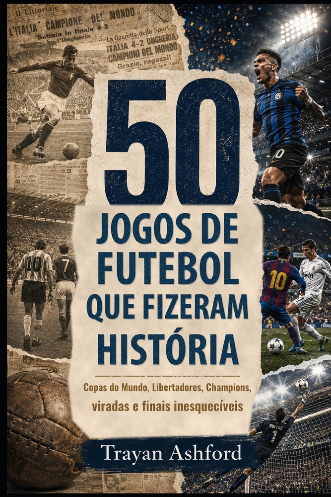 50 Jogos de Futebol Que Fizeram História: Copas do Mundo, Libertadores, Champions, viradas e finais inesquecíveis cover