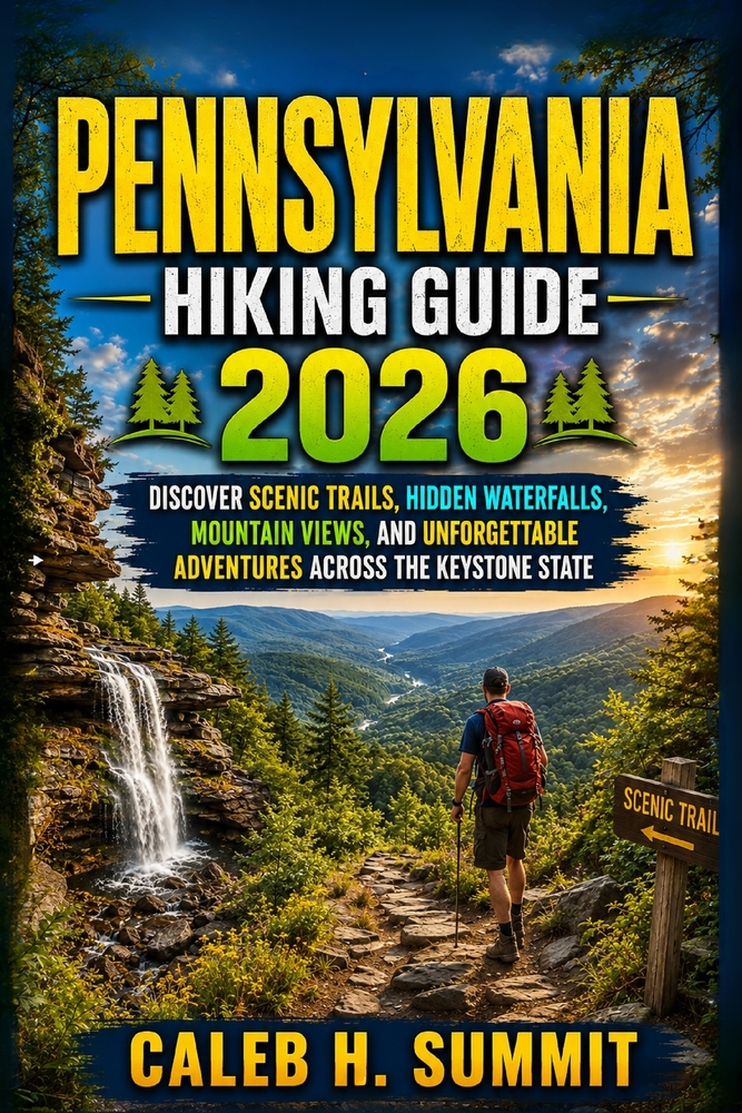 Pennsylvania Hiking Guide 2026: Discover Scenic Trails, Hidden Waterfalls, Mountain Views, and Unforgettable Adventures Across the Keystone State cover