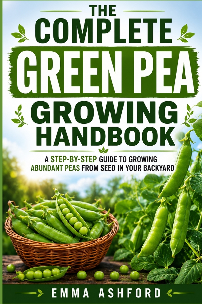The Complete Green Pea Growing Handbook: A Step-by-Step Guide to Growing Abundant Peas from Seed in Your Backyard cover