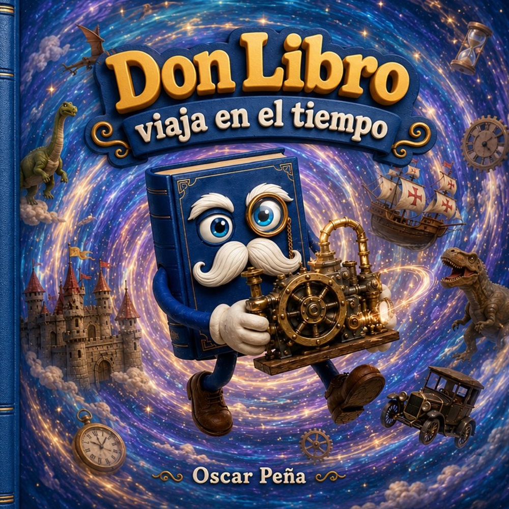 Don Libro viaja en el tiempo cover