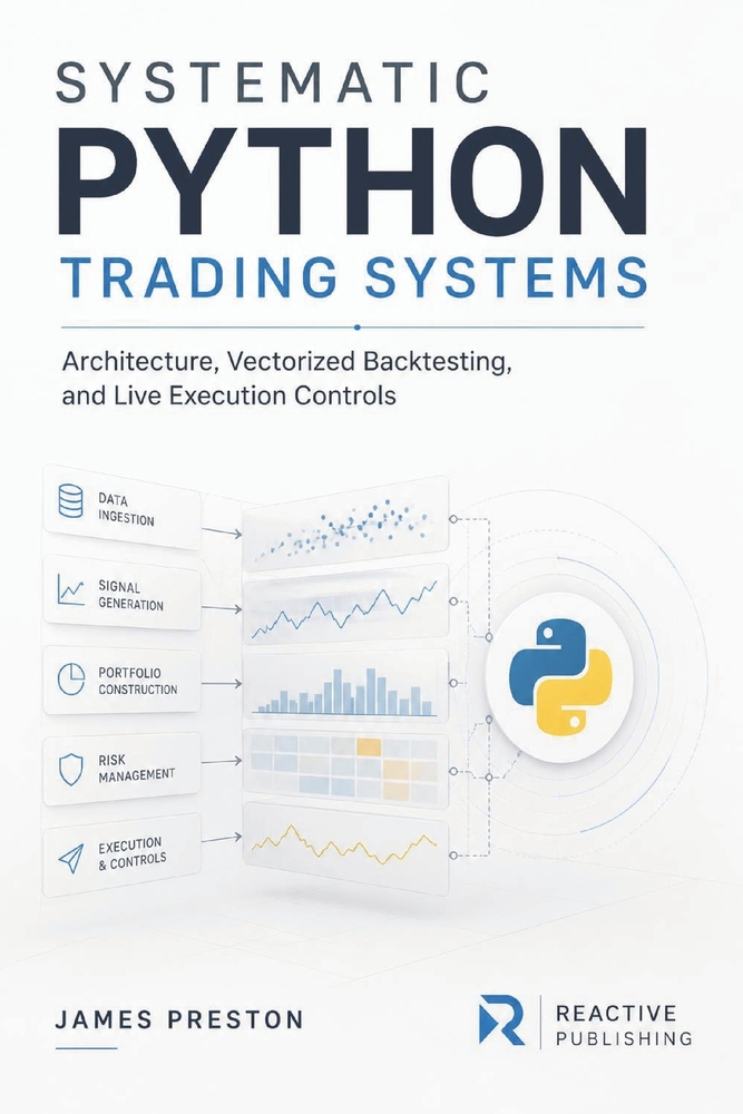 Systematic Python Trading Systems: Architecture, Vectorized Backtesting, and Live Execution Controls cover