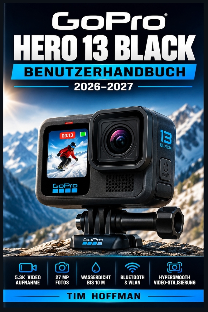 GoPro Hero 13 Black Benutzerhandbuch 2026-2027: Alle Funktionen meistern, beeindruckende Aufnahmen erzielen und Störungen einfach beheben cover