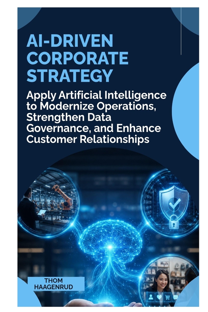 AI-Driven Corporate Strategy: Apply Artificial Intelligence to Modernize Operations, Strengthen Data Governance, and Enhance Customer Relationships cover