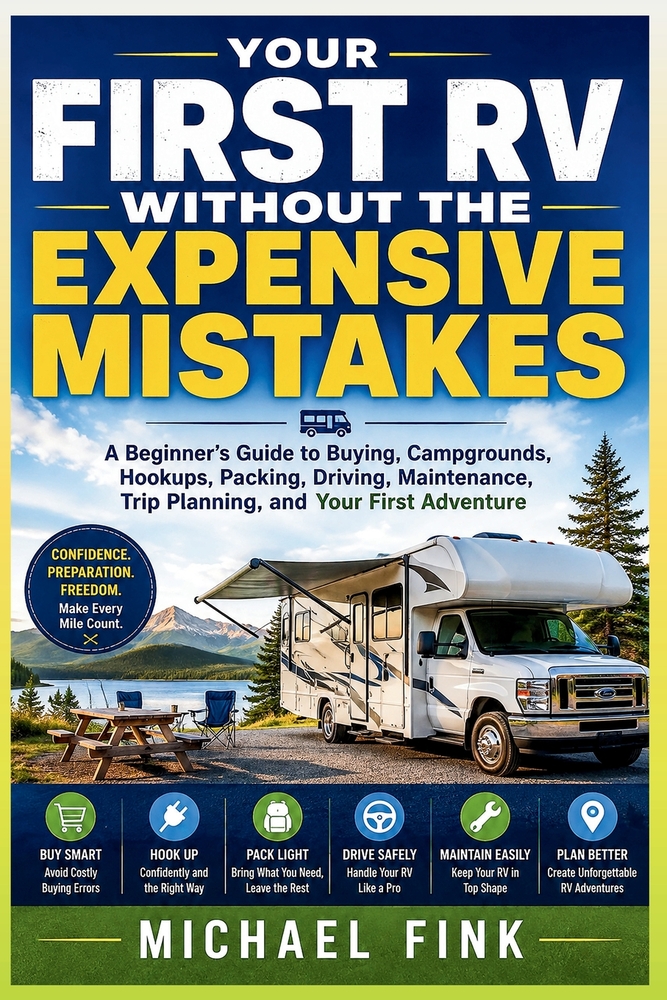 Your First RV Without the Expensive Mistakes: A Beginner's Guide to Buying, Campgrounds, Hookups, Packing, Driving, Maintenance, Trip Planning, and Yo cover