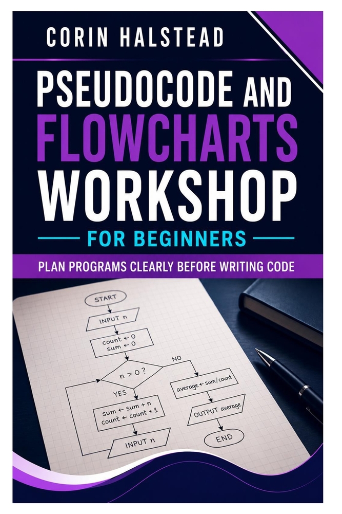 Pseudocode and Flowcharts Workshop for Beginners: Plan Programs Clearly Before Writing Code cover