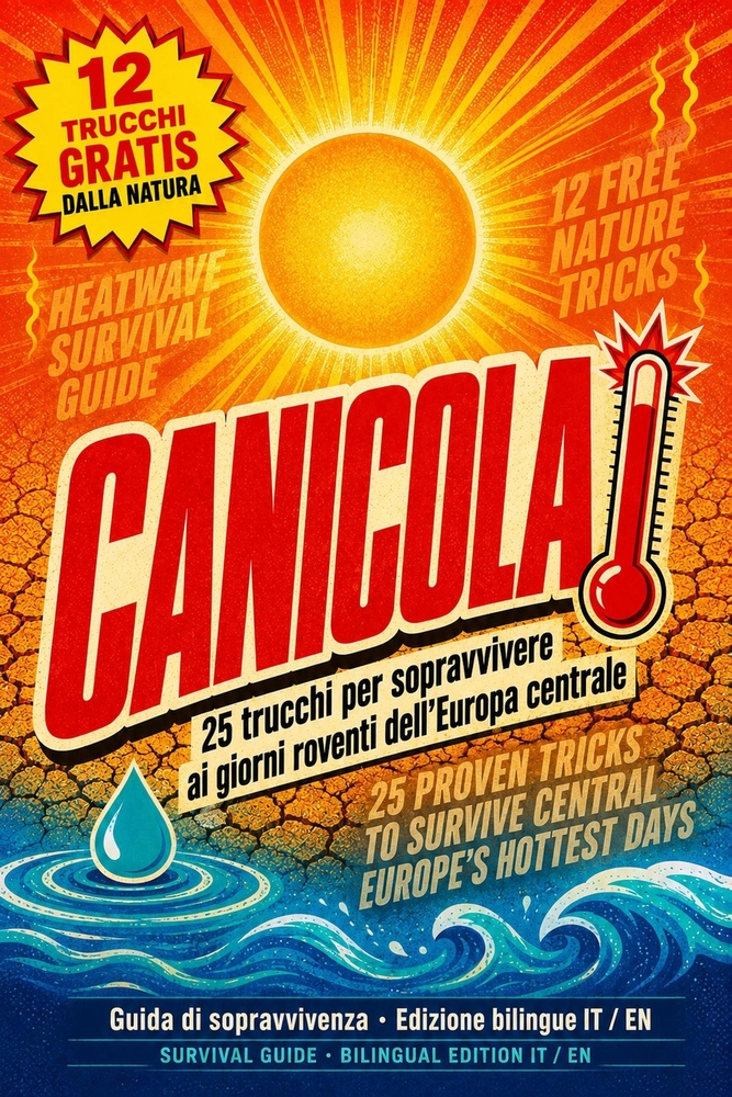 Heatwave / Canicola: The Heatwave Survival Guide - 25 Tricks to Survive Central Europe's Scorching Days (Bilingual EN/IT Edition) cover