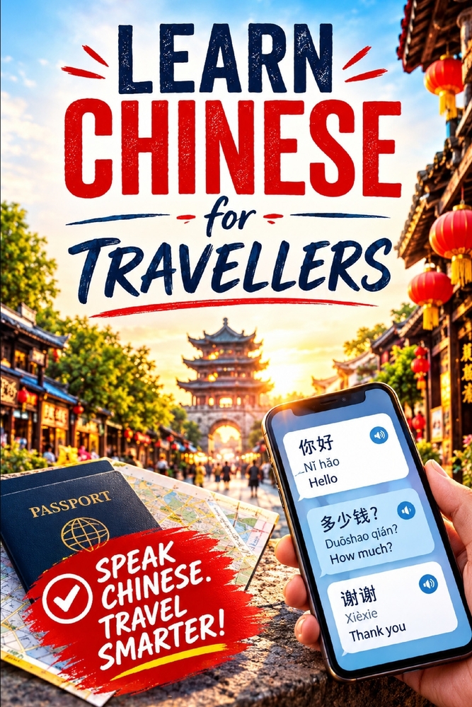 Learn Chinese For Travellers: Essential Mandarin Phrases, Tones, and Cultural Know-How for Your Trip to China cover