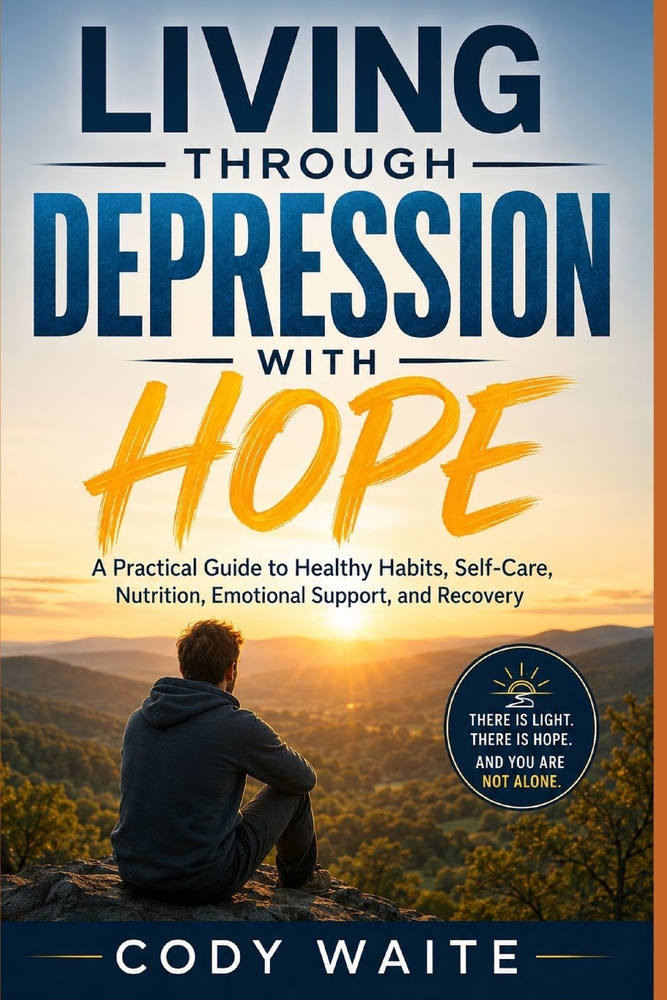 Living Through Depression with Hope: A Practical Guide to Healthy Habits, Self-Care, Nutrition, Emotional Support, and Recovery cover