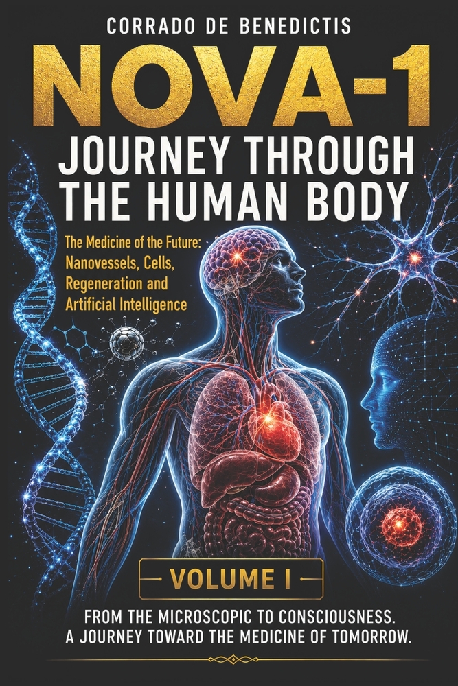 Nova -1 a Journey Through the Human Body -Volume I: The Medicine of the Future Through Nanodevices, Cells, Regeneration and Artificial Intelligence cover