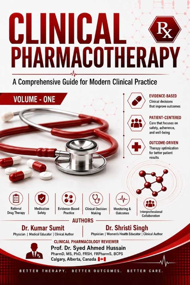 CLINICAL PHARMACOTHERAPY Volume - One: A Comprehensive Guide for Modern Clinical Practice cover