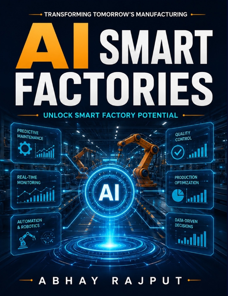 AI Smart Factories: AI in Manufacturing IoT Smart Factories AI-Driven Production Strategies Cyber-Physical Systems in Industry Digital Twin Technologi cover
