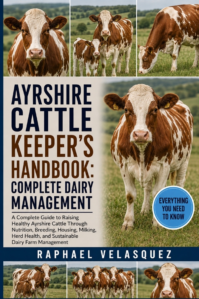 Ayrshire Cattle Keeper's Handbook: COMPLETE DAIRY MANAGEMENT: A Complete Guide to Raising Healthy Ayrshire Cattle Through Nutrition, Breeding, Housing cover