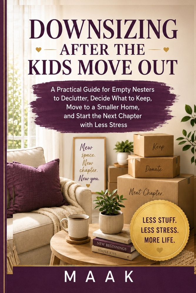 Downsizing After the Kids Move Out: A Practical Guide for Empty Nesters to Declutter, Decide What to Keep, Move to a Smaller Home, and Start the Next cover