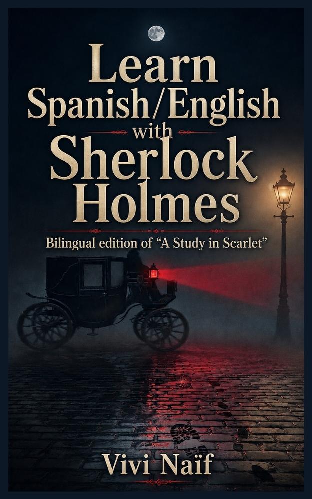 Learn Spanish/English with Sherlock Holmes: Bilingual Edition of A study in Scarlet cover