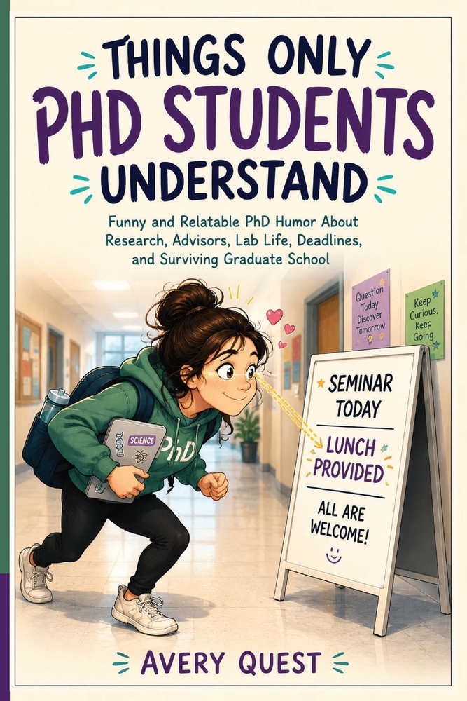 Things Only PhD Students Understand: Funny and Relatable PhD Humor About Research, Advisors, Lab Life, Deadlines, and Surviving Graduate School cover
