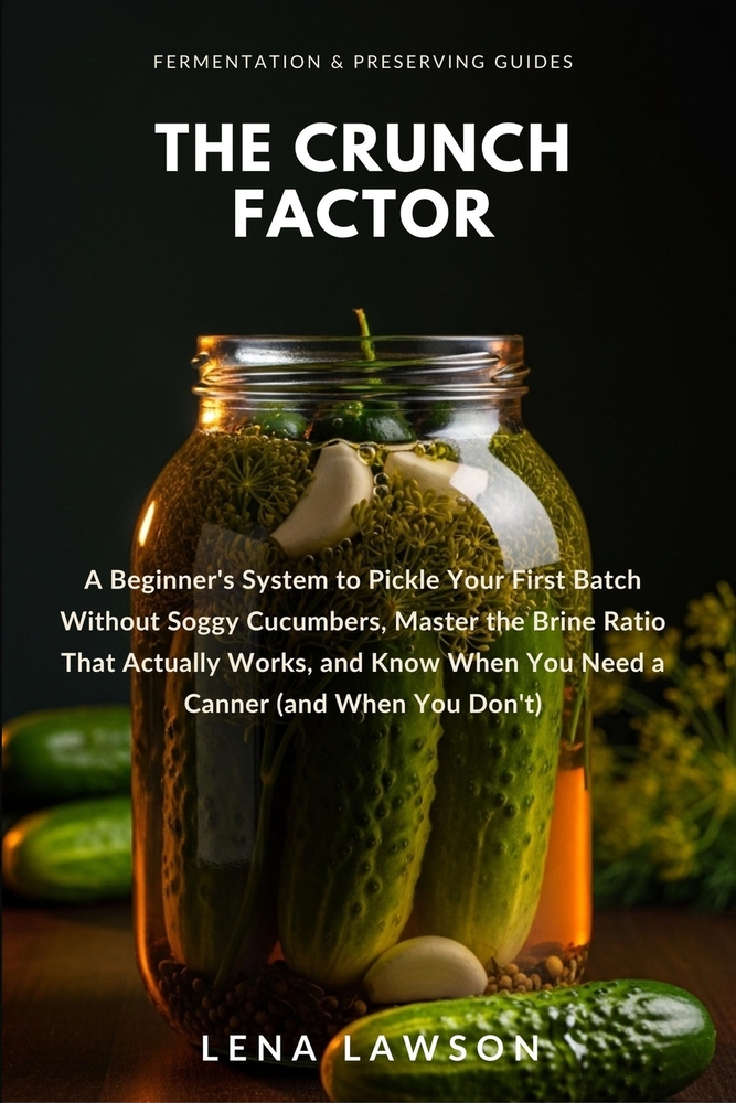 The Crunch Factor: A Beginner's System to Pickle Your First Batch Without Soggy Cucumbers, Master the Brine Ratio That Actually Works, and Know When Y cover