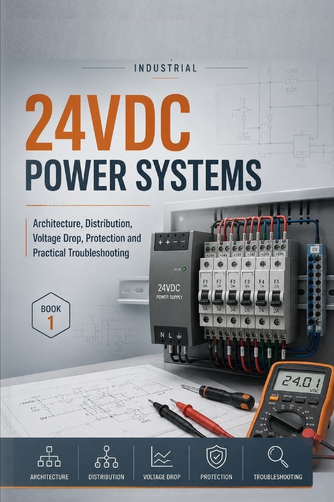 Industrial 24vdc Power Systems: Architecture, Distribution, Voltage Drop, Protection and Practical Troubleshooting cover