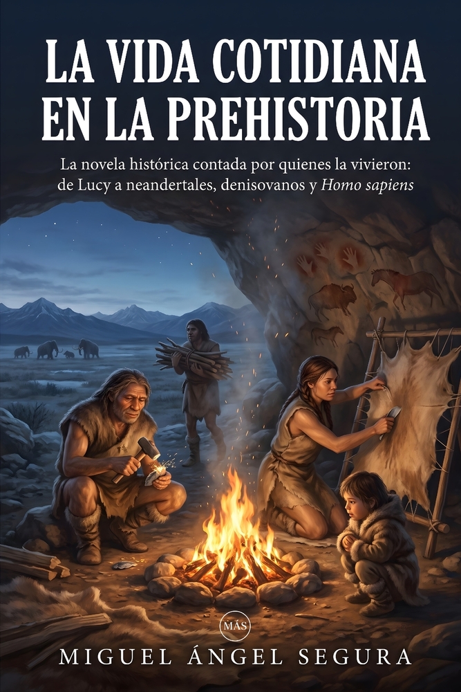 La vida cotidiana en la Prehistoria: La novela histórica contada por quienes la vivieron: de Lucy a neandertales, denisovanos y Homo sapiens cover