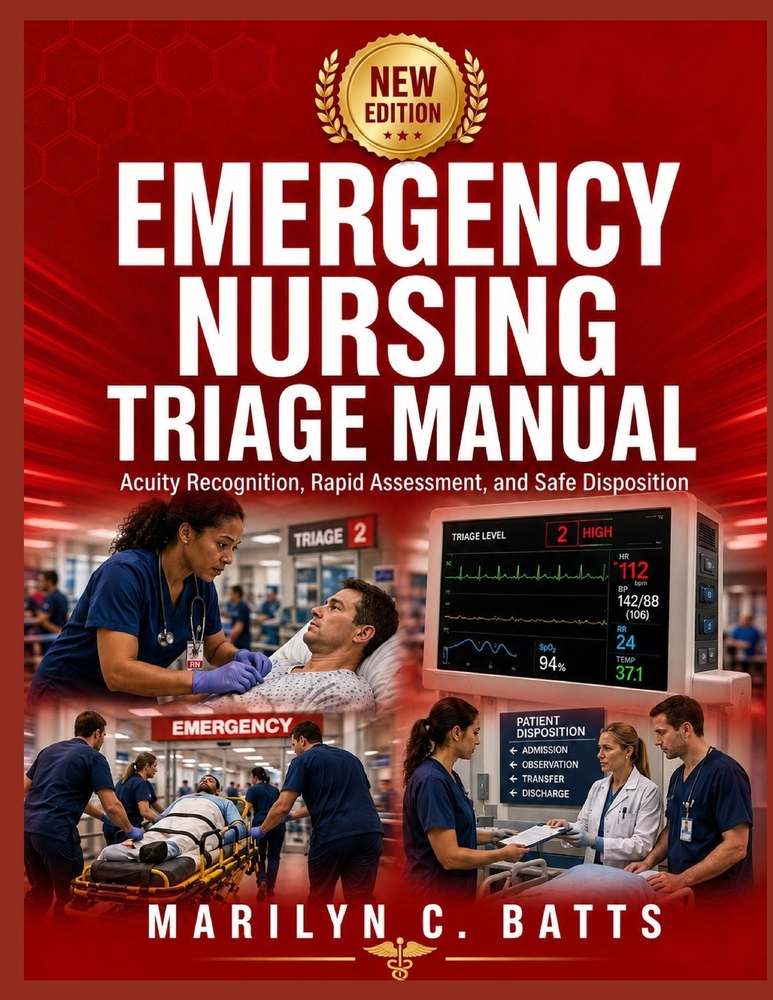 Emergency Nursing Triage Manual: Acuity Recognition, Rapid Assessment, and Safe Disposition cover