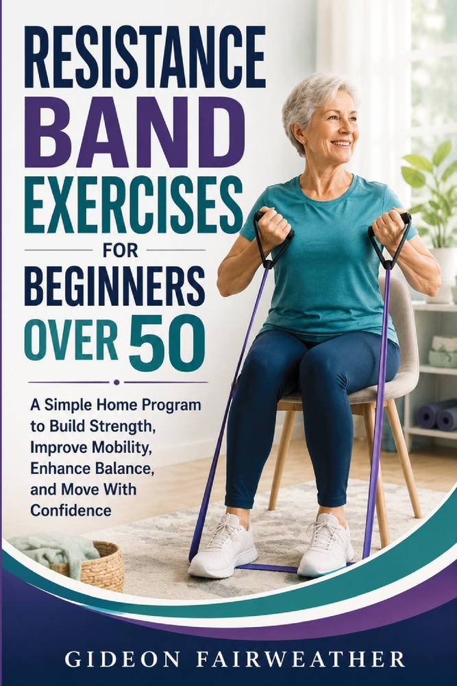 Resistance Band Exercises for Beginners Over 50: A Simple Home Program to Build Strength, Improve Mobility, Enhance Balance, and Move With Confidence cover