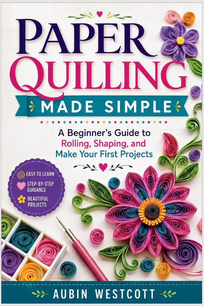 Paper Quilling Made Simple: A Beginner's Guide to Rolling, Shaping, and Make Your First Projects cover
