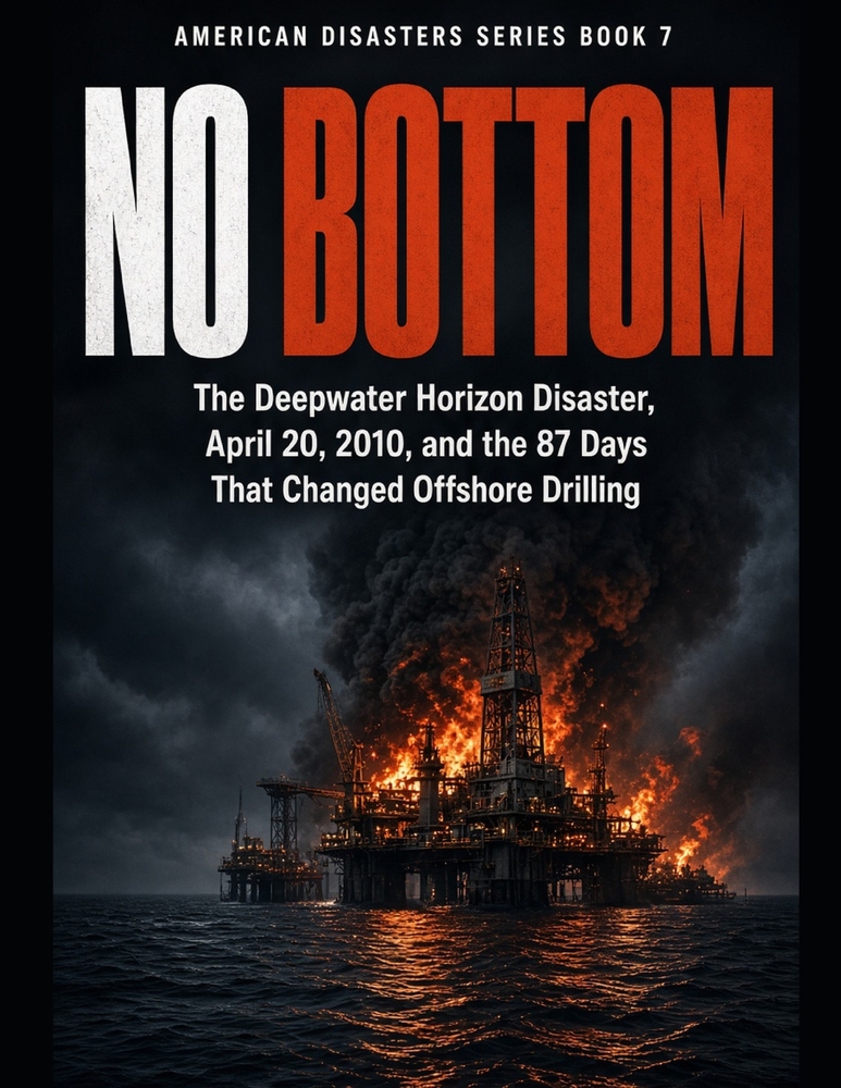 No Bottom: The Deepwater Horizon Disaster, April 20, 2010, and the 87 Days That Changed Offshore Drilling Series Name: American Disasters Series Numbe cover