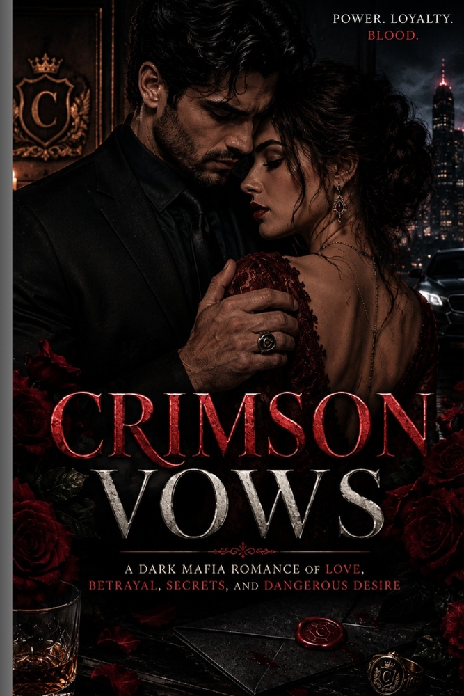 Crimson Vows: A Dark Mafia Romance of Forbidden Love, Dangerous Desire, Family Secrets & Betrayal cover