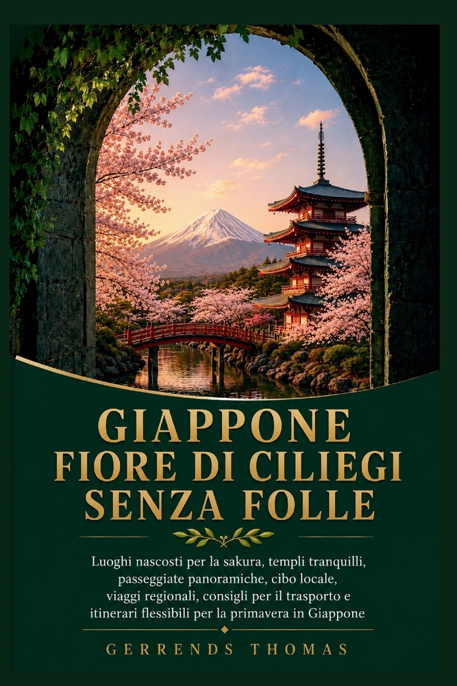 Giappone Fiore Di Ciliegi Senza Folle: Luoghi nascosti per la sakura, templi tranquilli, passeggiate panoramiche, cibo locale, viaggi regionali, consi cover