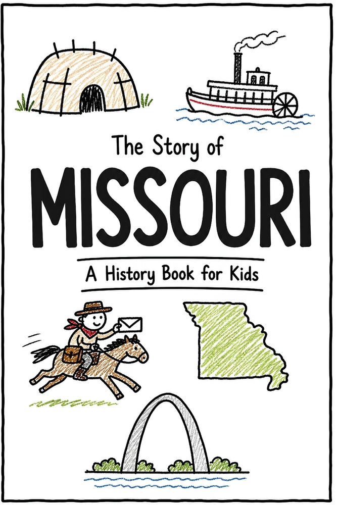 The Story of Missouri - A History Book for Kids: A Fun and Educational Illustrated Missouri History Book for Kids with Fast Facts and Easy Reading for cover