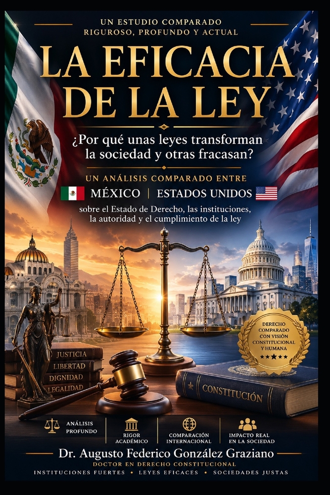 La Eficacia de la Ley: ¿Por qué unas leyes transforman a la sociedad y otras fracasan? Análisis comparado entre México y Estados Unidos sobre el Estad cover