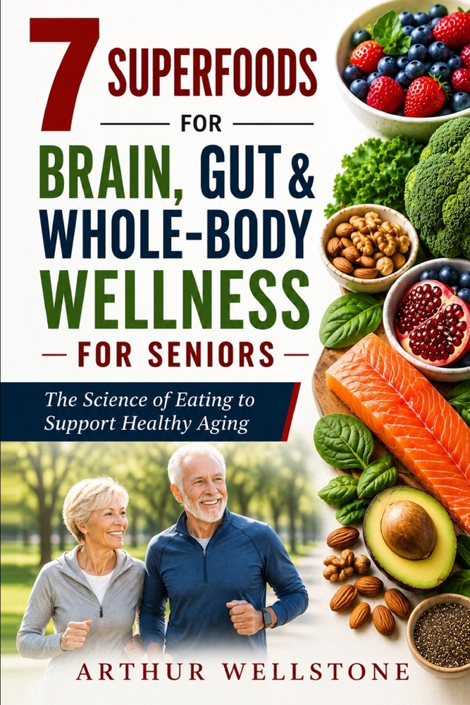 7 Superfoods for Brain, Gut and Whole-Body Wellness for Seniors: The Science of Eating to Support Healthy Aging cover