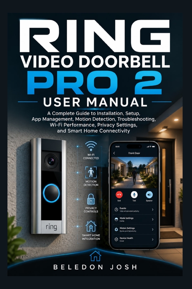Ring Video Doorbell Pro 2 User Manual: A Complete Guide to Installation, Setup, App Management, Motion Detection, Troubleshooting, Wi-Fi Performance, cover