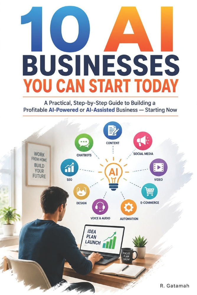 10 AI Businesses You Can Start Today: Don't just learn about the AI economy. Build something in it! cover