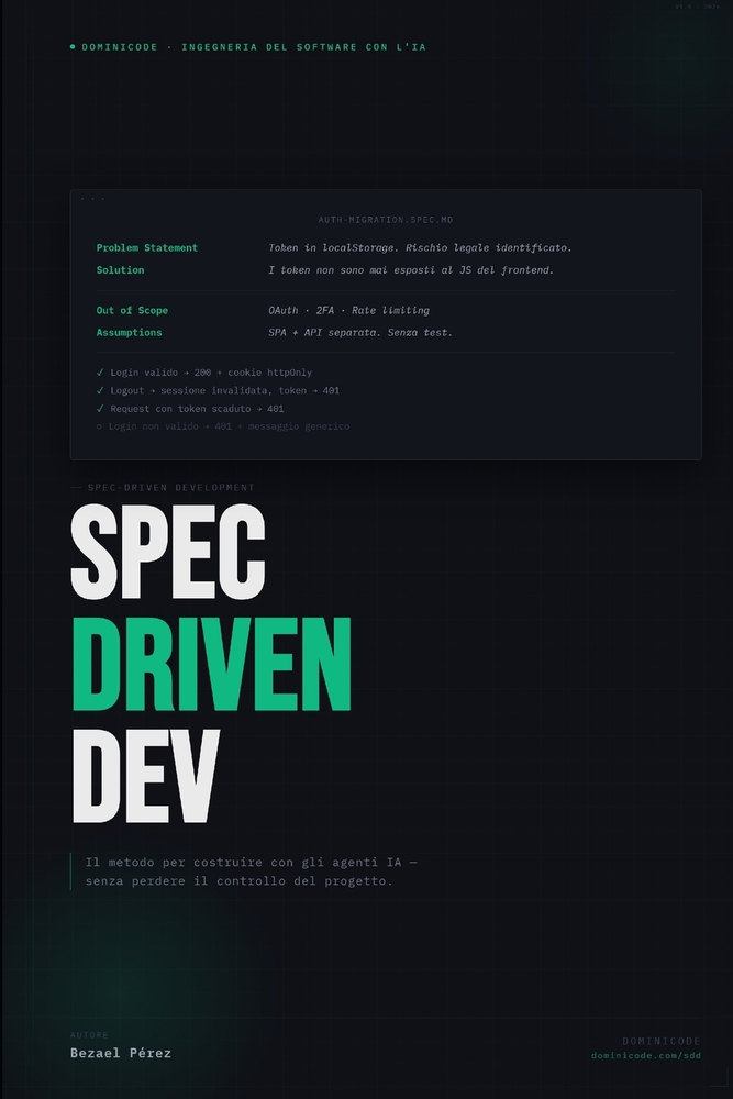 Spec-Driven Development: Die Methode, mit KI-Agenten zu bauen, ohne die Kontrolle über dein Projekt zu verlieren cover