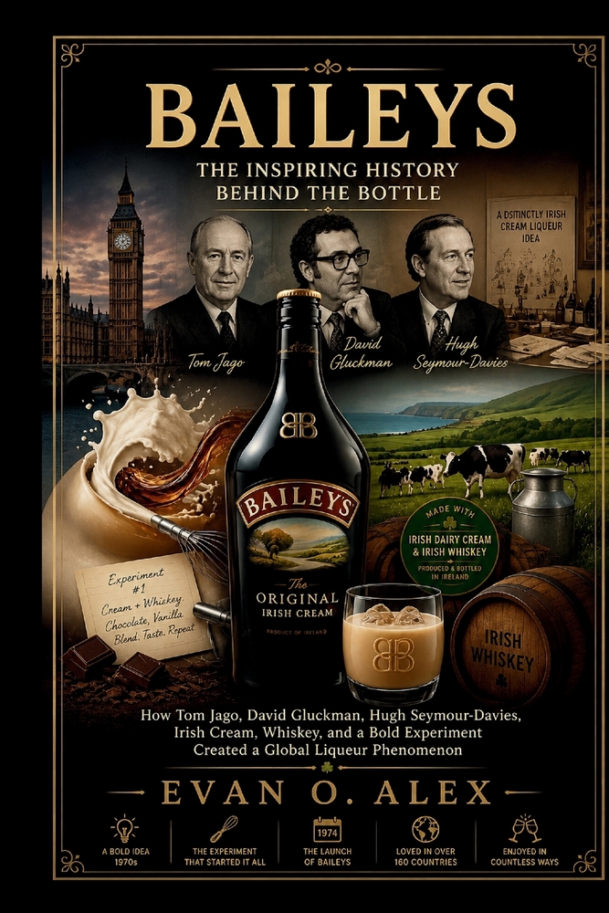 Baileys Inspiring History Behind the Bottle: How Tom Jago, David Gluckman, Hugh Seymour-Davies, Irish Cream, Whiskey, and a Bold Experiment Created a cover