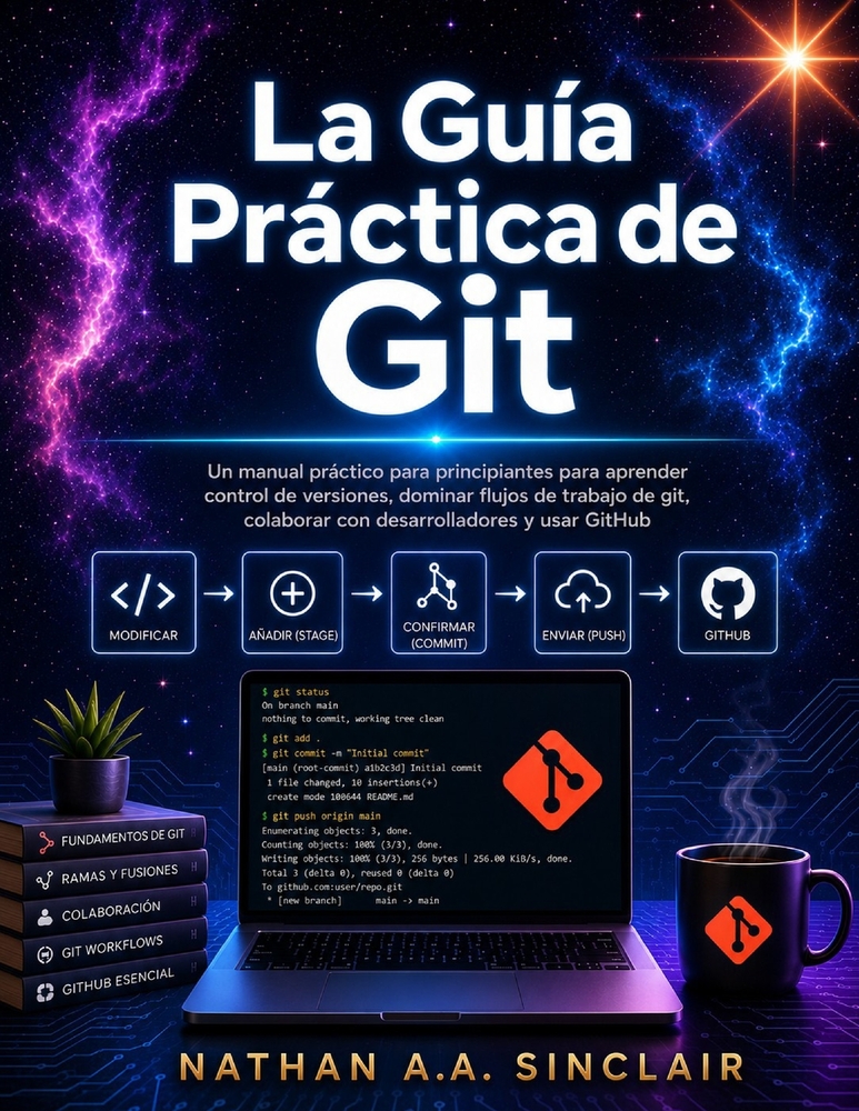 La Guía Práctica de Git: Un manual práctico para principiantes para aprender control de versiones, dominar flujos de trabajo de git, colaborar con des cover