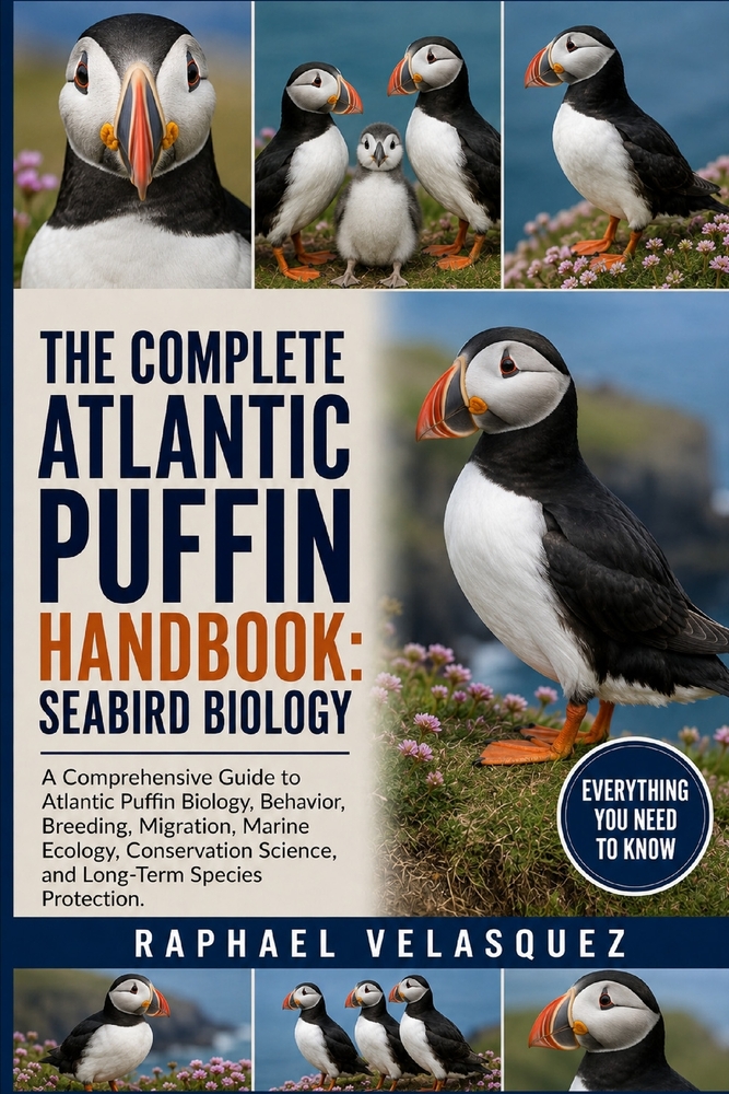 The Complete Atlantic Puffin Handbook: SEABIRD BIOLOGY: A Comprehensive Guide to Atlantic Puffin Biology, Behavior, Breeding, Migration, Marine Ecolog cover