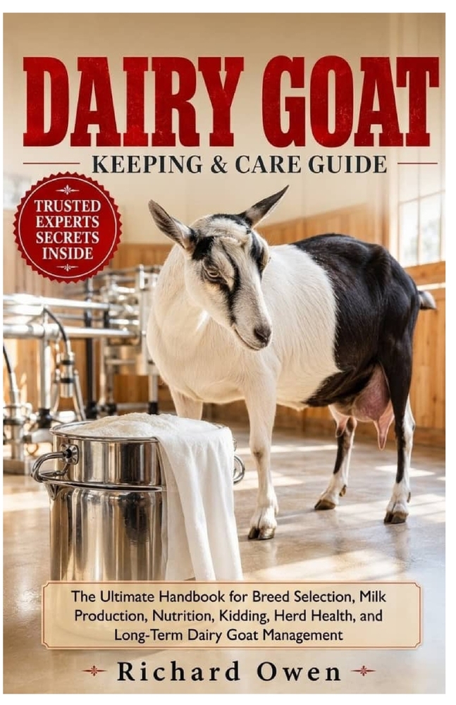Diary Goat Keeping & Care Guide: The Ultimate Handbook for Breed Selection, Milk Production, Nutrition, Kidding, Herd Health, and Long-Term Dairy Goat cover