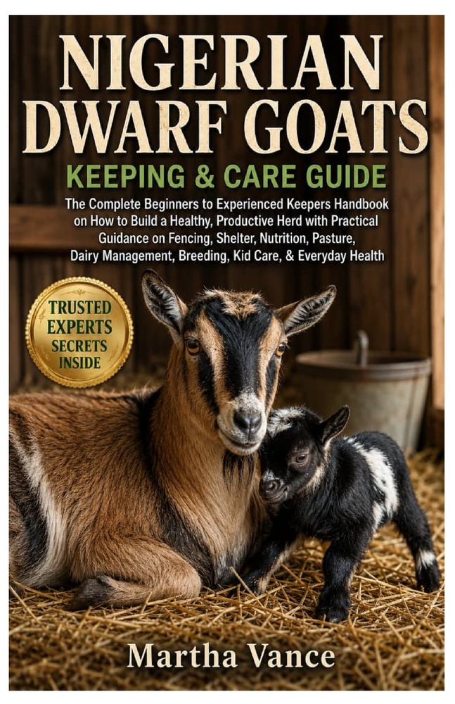 Nigerian Dwarf Goats Keeping and Care Guide: The Complete Beginners to Experienced Keepers Handbook on How to Build a Healthy, Productive Herd with Pr cover