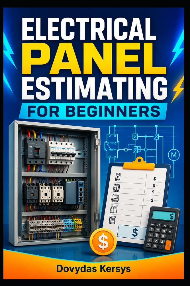 Electrical Panel Estimating for Beginners: A Practical Guide to BOMs, Component Selection, Labor Costs, Pricing, Quotations, and Control Panel Cost Es cover