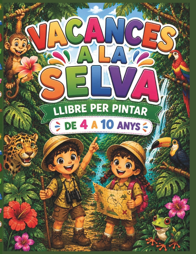 Vacances a la Selva: llibre per pintar cover