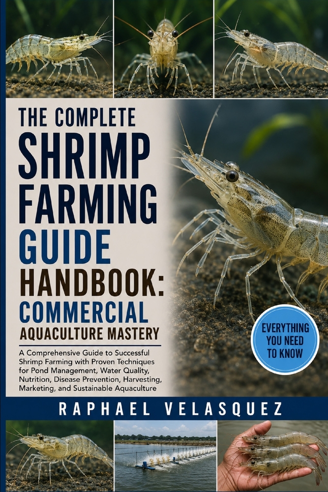 The Complete Shrimp Farming Guide Handbook: COMMERCIAL AQUACULTURE MASTERY: A Comprehensive Guide to Successful Shrimp Farming with Proven Techniques cover
