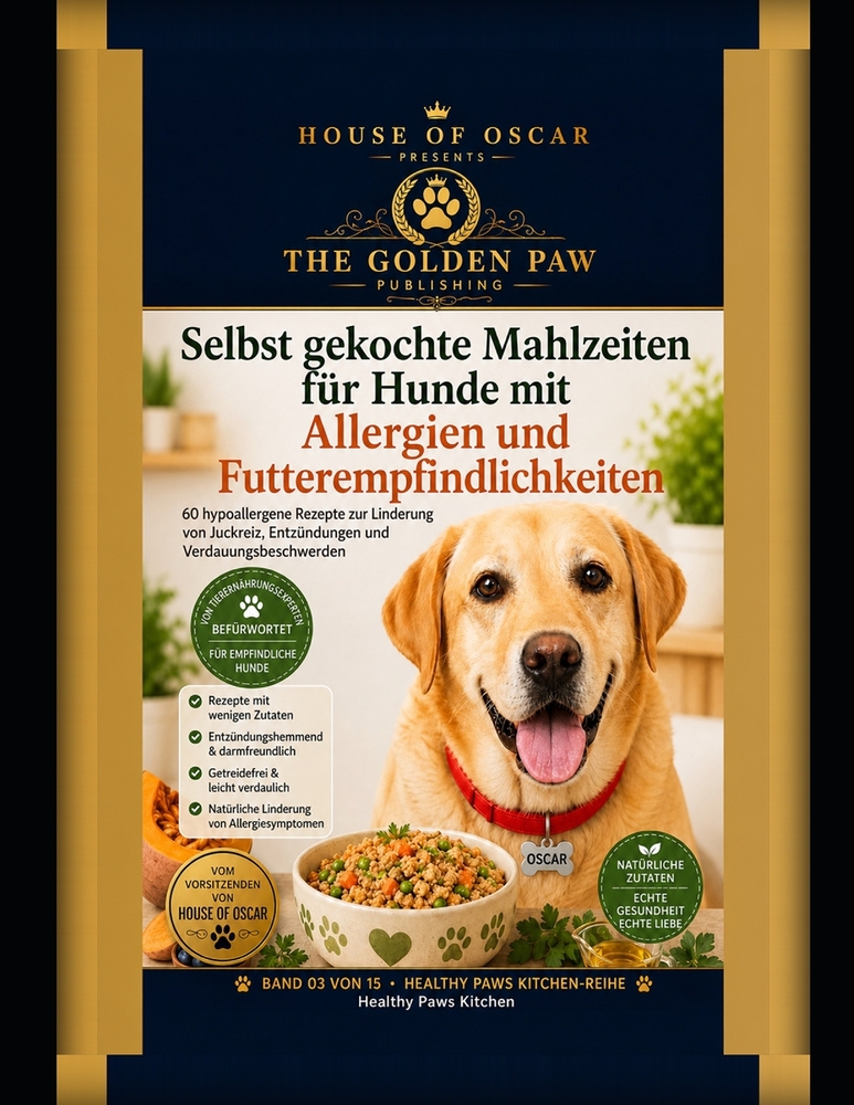 Selbst gekochte Mahlzeiten für Hunde mit Allergien und Futterempfindlichkeiten: 60 hypoallergene Rezepte zur Linderung von Juckreiz, Entzündungen und cover
