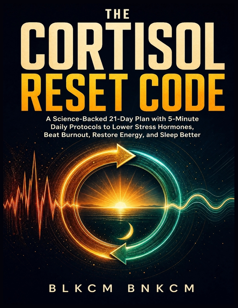 The Cortisol Reset Code: A Science-Backed 21-Day Plan with 5-Minute Daily Protocols to Lower Stress Hormones, Beat Burnout, Restore Energy, and Sleep cover