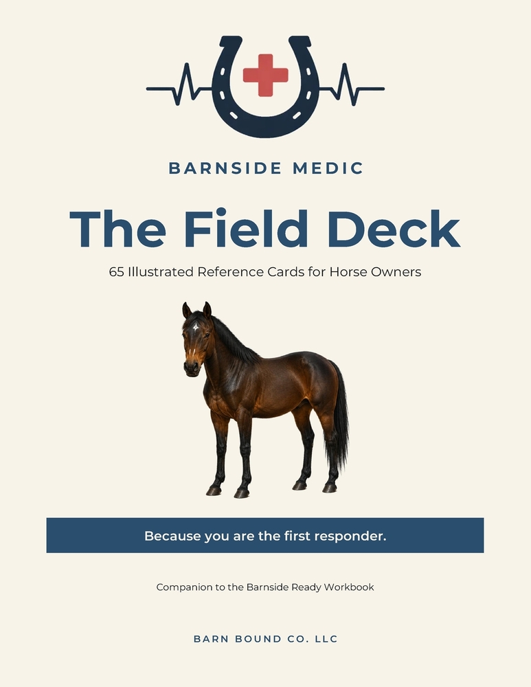 Barnside Medic: The Field Deck: 65 Illustrated Reference Cards for Horse Owners cover