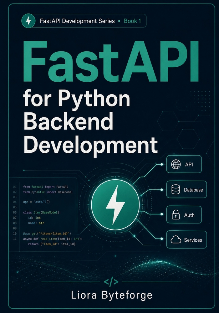 FastAPI for Python Backend Development: Build Modern REST APIs with FastAPI, Pydantic, CRUD Operations, Dependency Injection, Validation, and Real-Wor cover
