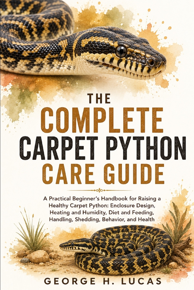The Complete Carpet Python Care Guide: A Practical Beginner's Handbook for Raising a Healthy Carpet Python: Enclosure Design, Heating and Humidity, Di cover